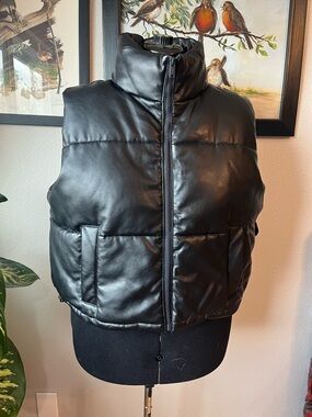 Hollister Black Puffer Vest